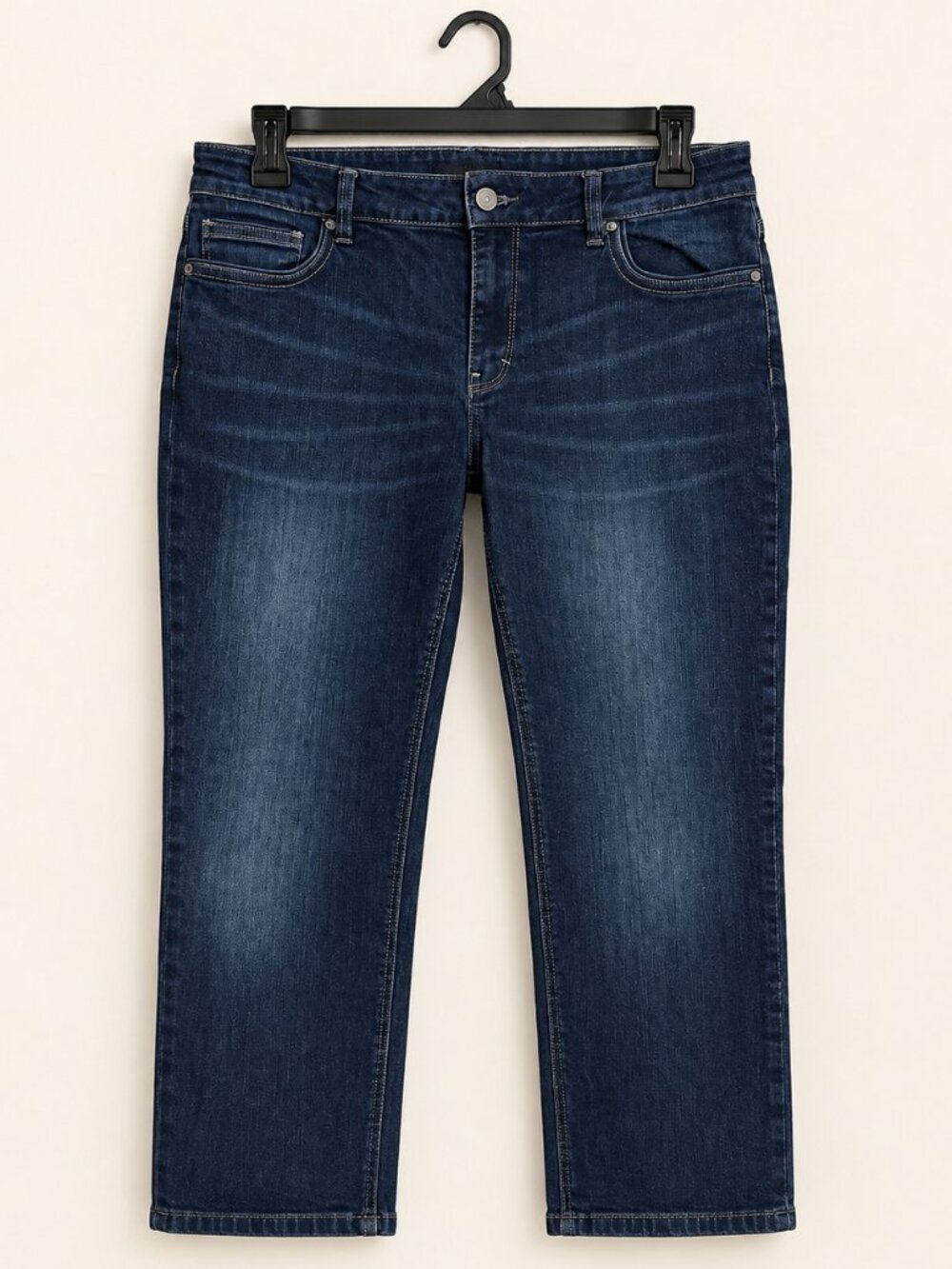 White House Black Market Dark Wash Straight Leg Crop Jeans 10